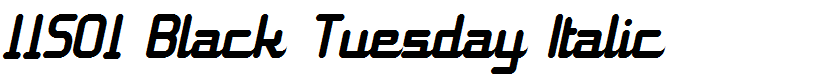 11S01 Black Tuesday Italic