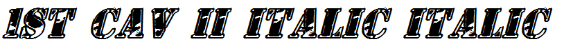 1st Cav II Italic Italic