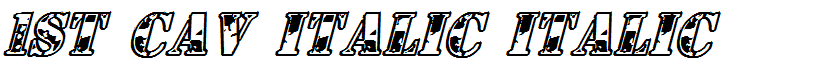 1st Cav Italic Italic