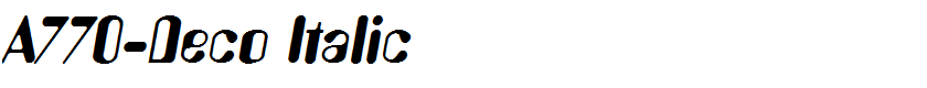 A770-Deco Italic