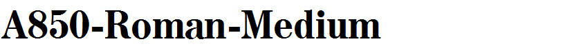 A850-Roman-Medium