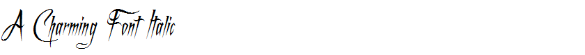 A Charming Font Italic