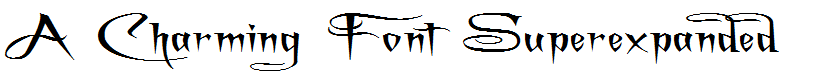 A Charming Font Superexpanded