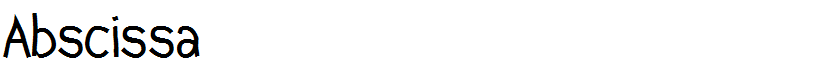 Abscissa
