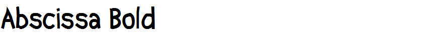 Abscissa Bold
