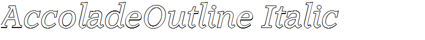 AccoladeOutline Italic