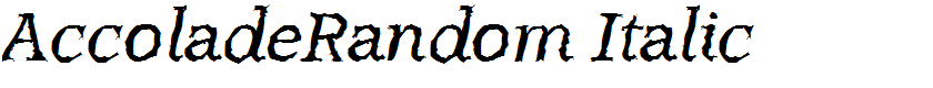 AccoladeRandom Italic