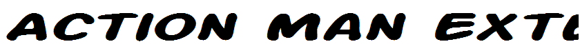 Action Man Extended Bold Italic