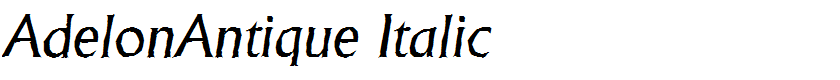 AdelonAntique Italic