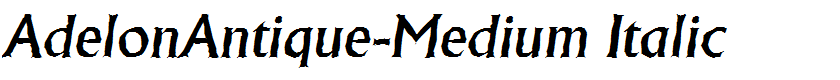 AdelonAntique-Medium Italic