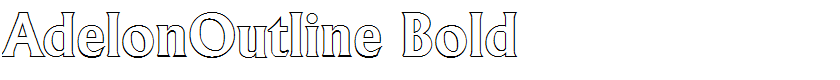 AdelonOutline Bold