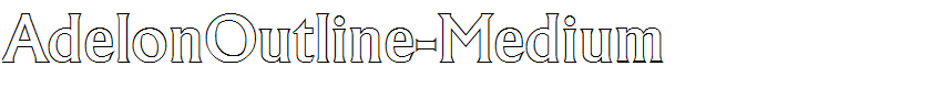 AdelonOutline-Medium