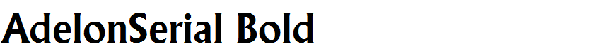 AdelonSerial Bold