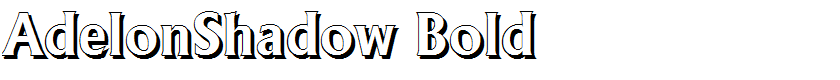 AdelonShadow Bold
