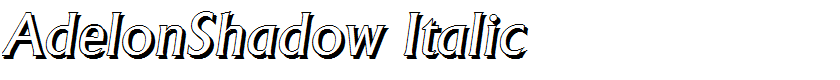 AdelonShadow Italic