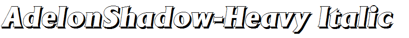 AdelonShadow-Heavy Italic