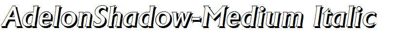AdelonShadow-Medium Italic