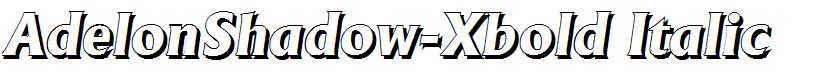 AdelonShadow-Xbold Italic