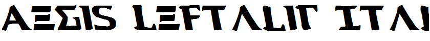 Aegis Leftalic Italic