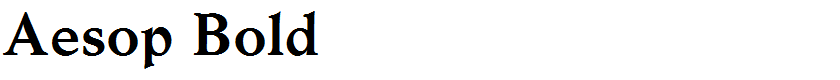 Aesop Bold