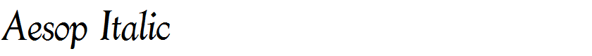 Aesop Italic