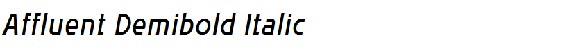 Affluent Demibold Italic