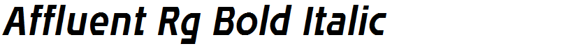 Affluent Rg Bold Italic