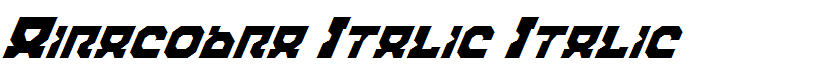 Airacobra Italic Italic
