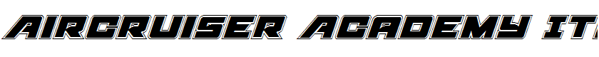 Aircruiser Academy Italic Italic