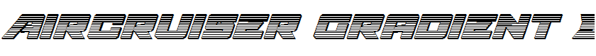 Aircruiser Gradient 3D Italic Italic
