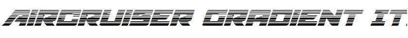 Aircruiser Gradient Italic Italic