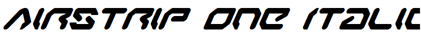 Airstrip One Italic Italic