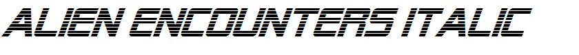 Alien Encounters Italic