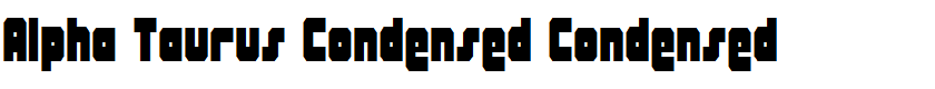 Alpha Taurus Condensed Condensed