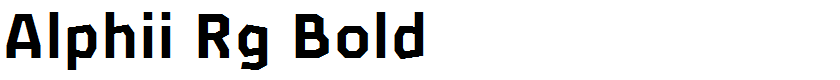 Alphii Rg Bold