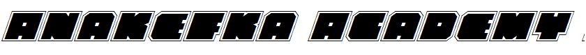 Anakefka Academy Italic Italic