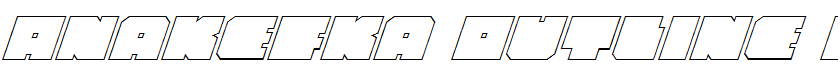 Anakefka Outline Italic Italic