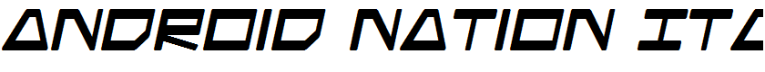 Android Nation Italic