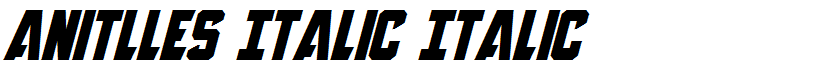 Anitlles Italic Italic