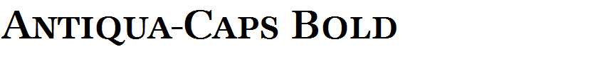 Antiqua-Caps Bold