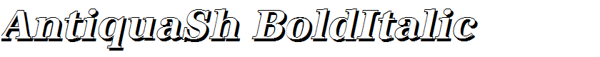 AntiquaSh BoldItalic