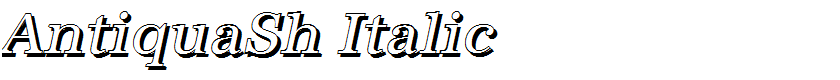 AntiquaSh Italic