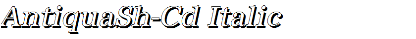 AntiquaSh-Cd Italic