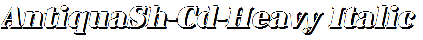 AntiquaSh-Cd-Heavy Italic