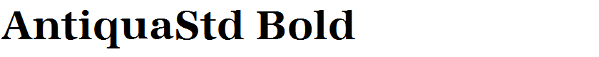 AntiquaStd Bold