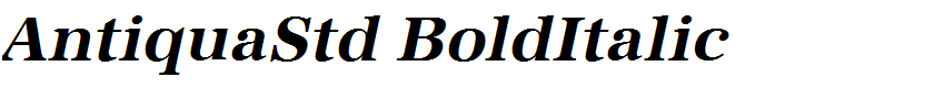 AntiquaStd BoldItalic