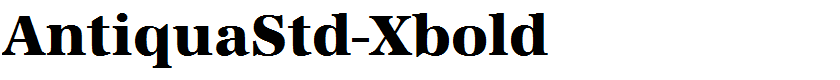 AntiquaStd-Xbold