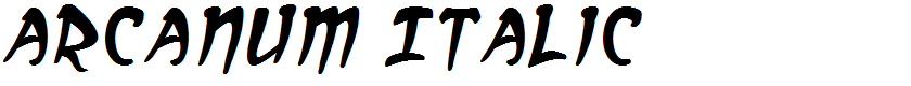 Arcanum Italic