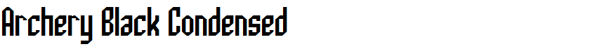 Archery Black Condensed