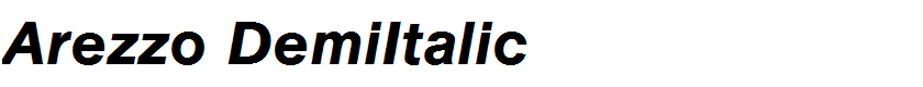 Arezzo DemiItalic